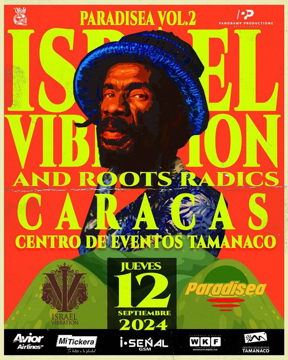 ConcertsMusicVe's tweet photo. La rapera andaluza @malarodriguez y el grupo jamaiquino con armonía reggae Israel Vibration &amp; The Roots Radics exportarán sus sonidos a “Paradisea Vol.2” en Caracas. Venta de boletos: General ($45) y VIP ($90) por @mitickera 🇪🇸🇯🇲

🗓️ 12 de Septiembre
📍 Centro de Eventos Tamanaco https://t.co/fpEI7kvS5x
