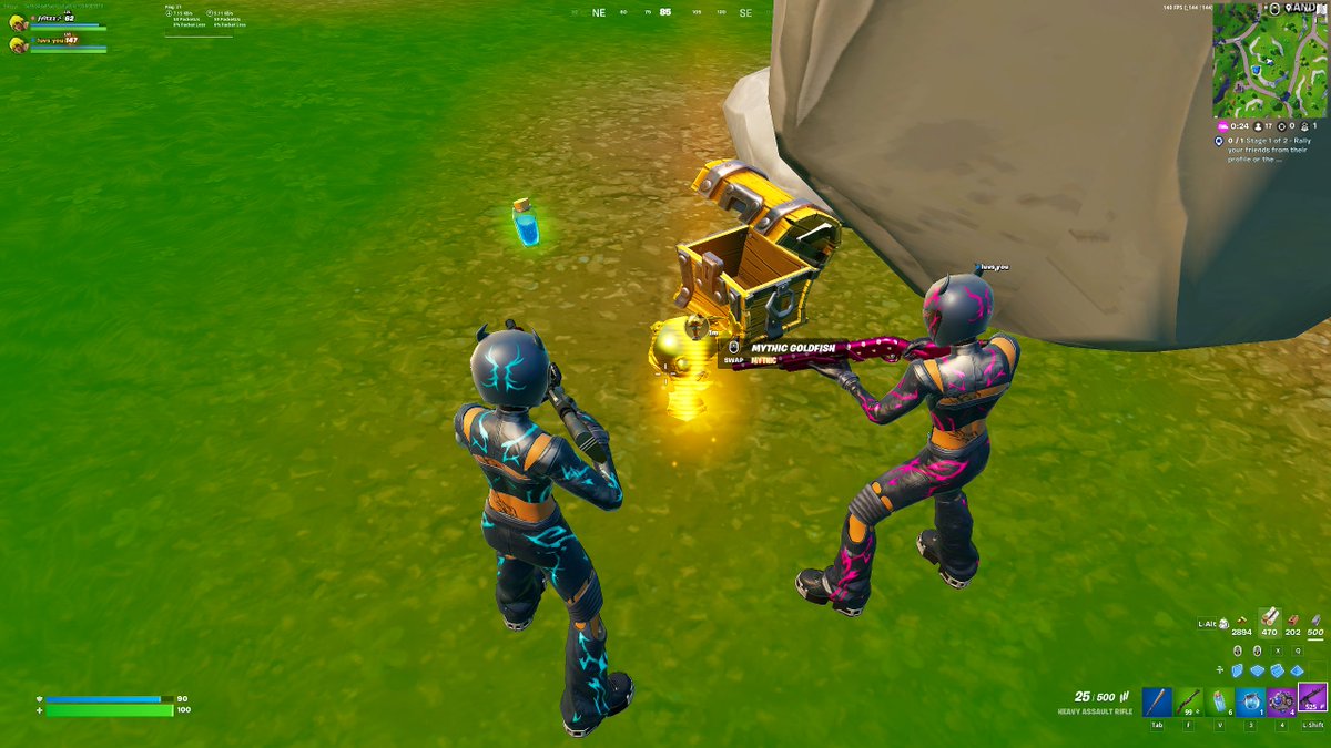 HarveyNyul's tweet photo. GOLDEN FISH IN FORTNITE RELOAD?! https://t.co/bbbsCmkOEx