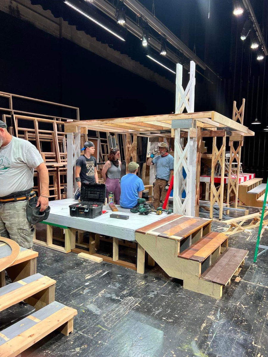 GCTheatreProgra's tweet photo. We are thankful to have very talented people behind the scenes always working hard before the show even goes up! 

Don’t forget you can get your tickets now for Mamma Mia! 

https://t.co/2iXdHQPV61 https://t.co/qnUP1qJbHd