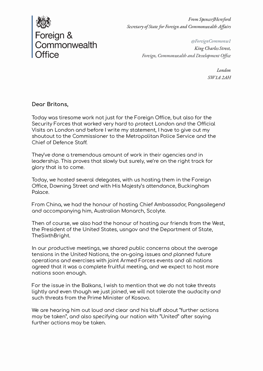 Foreign, Commonwealth & Development Office tweet media