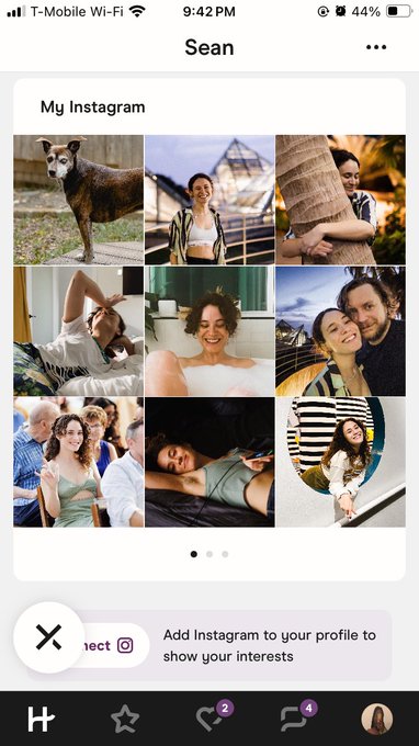 am i insane, or is this an insane instagram feed to have on your dating app profile that says nothing
