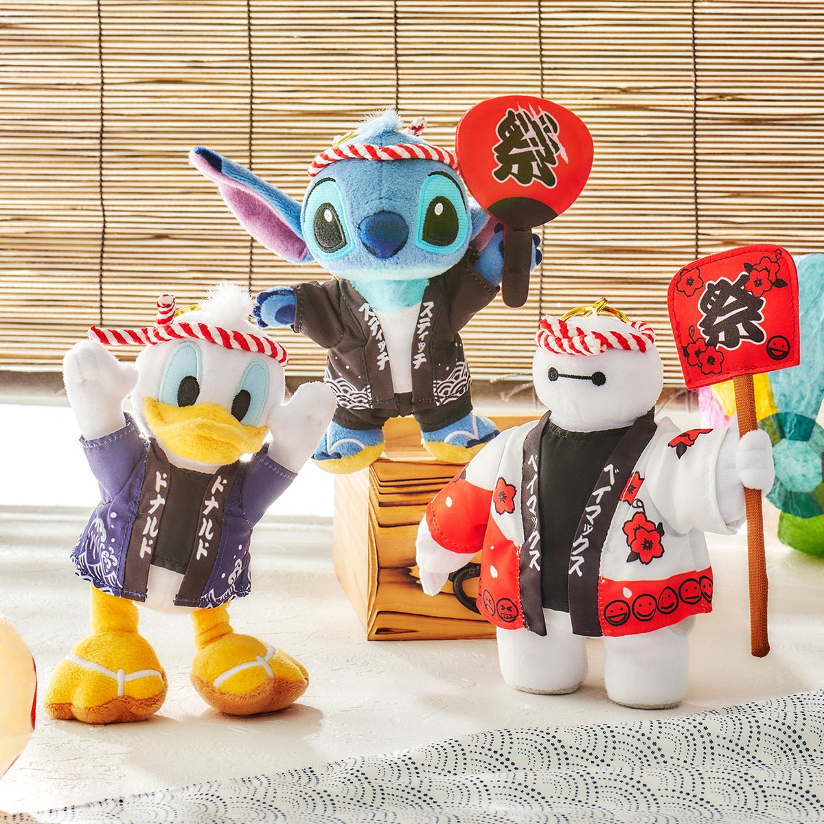 ディズニーストア25周年記念 ぬいぐるみキーホルダー/ハンカチ　4点セット ディズニーストア25周年記念 ぬいぐるみキーホルダー/ハンカチ 4点