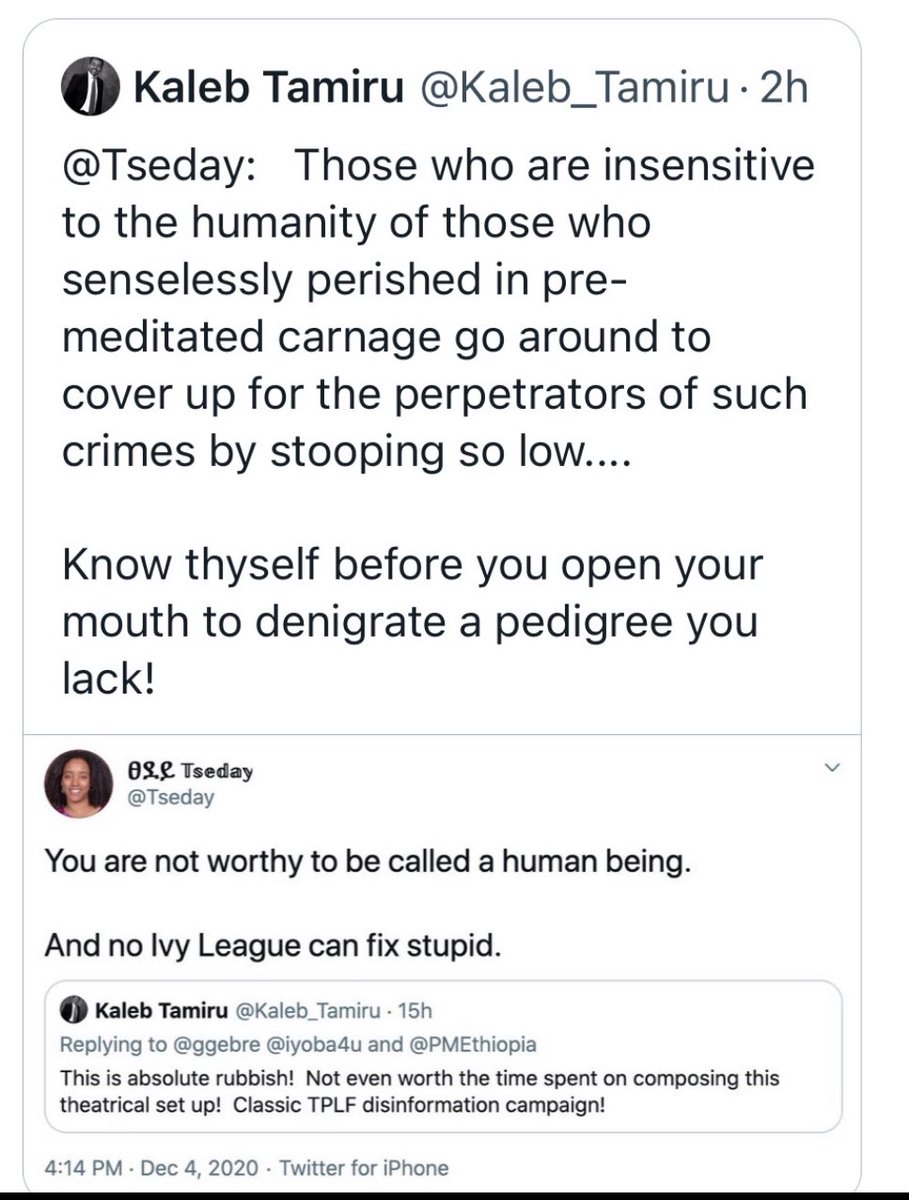 bruckebede's tweet photo. @timnitGebru @GraceHoneypot Here’s another one…an economist at the IMF. A month into Tigray Genocide, he changed his Kaleb_Tamiru account into Lion_King_ET and opened a new account under TamiruKaleb. His nameless &amp; faceless account for his genocidal words, the other account for a “clean” SM presence https://t.co/HY4YoUIdLQ