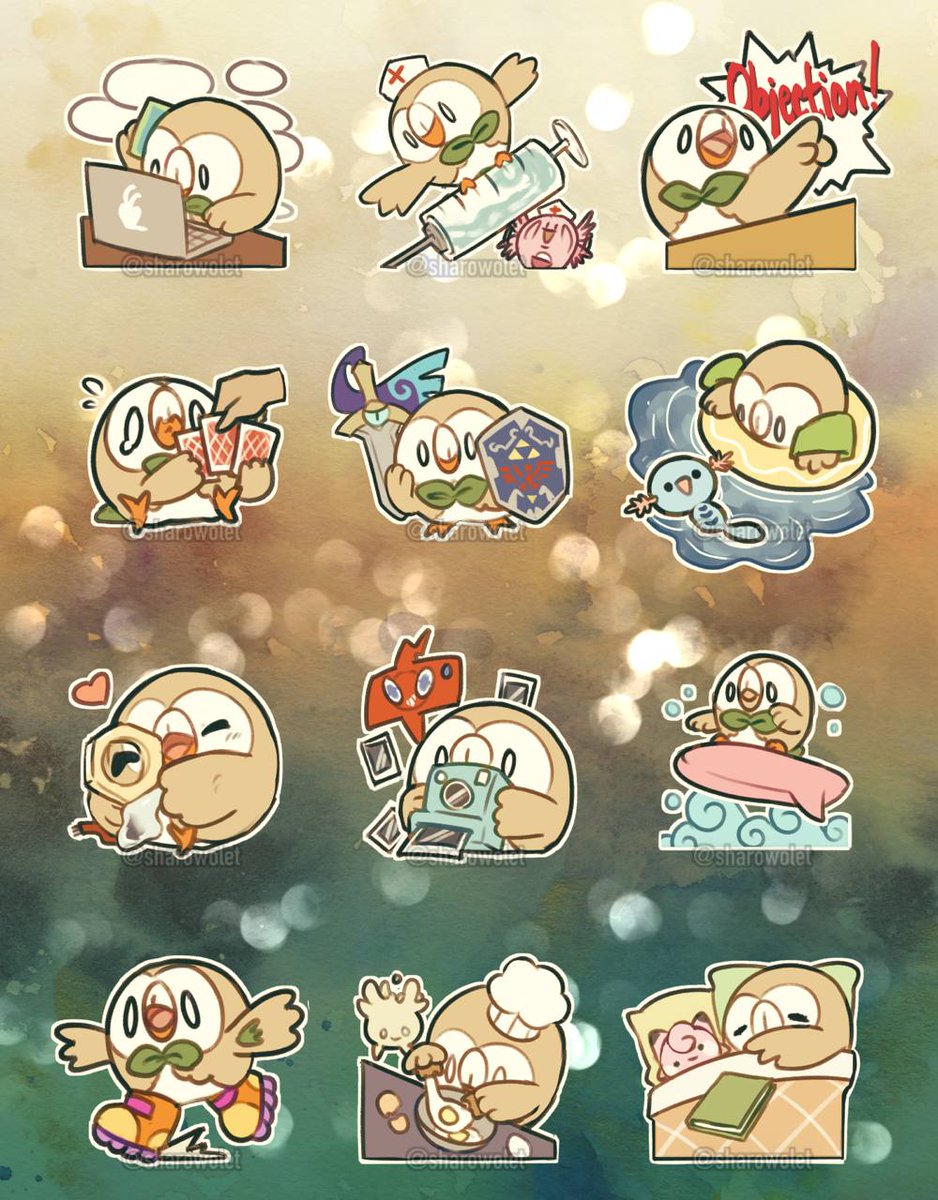 sharowolet's tweet image. 📣 international holiday rowlet day give thanks and prayers and offerings everyone 

#rowletday #モクローの日