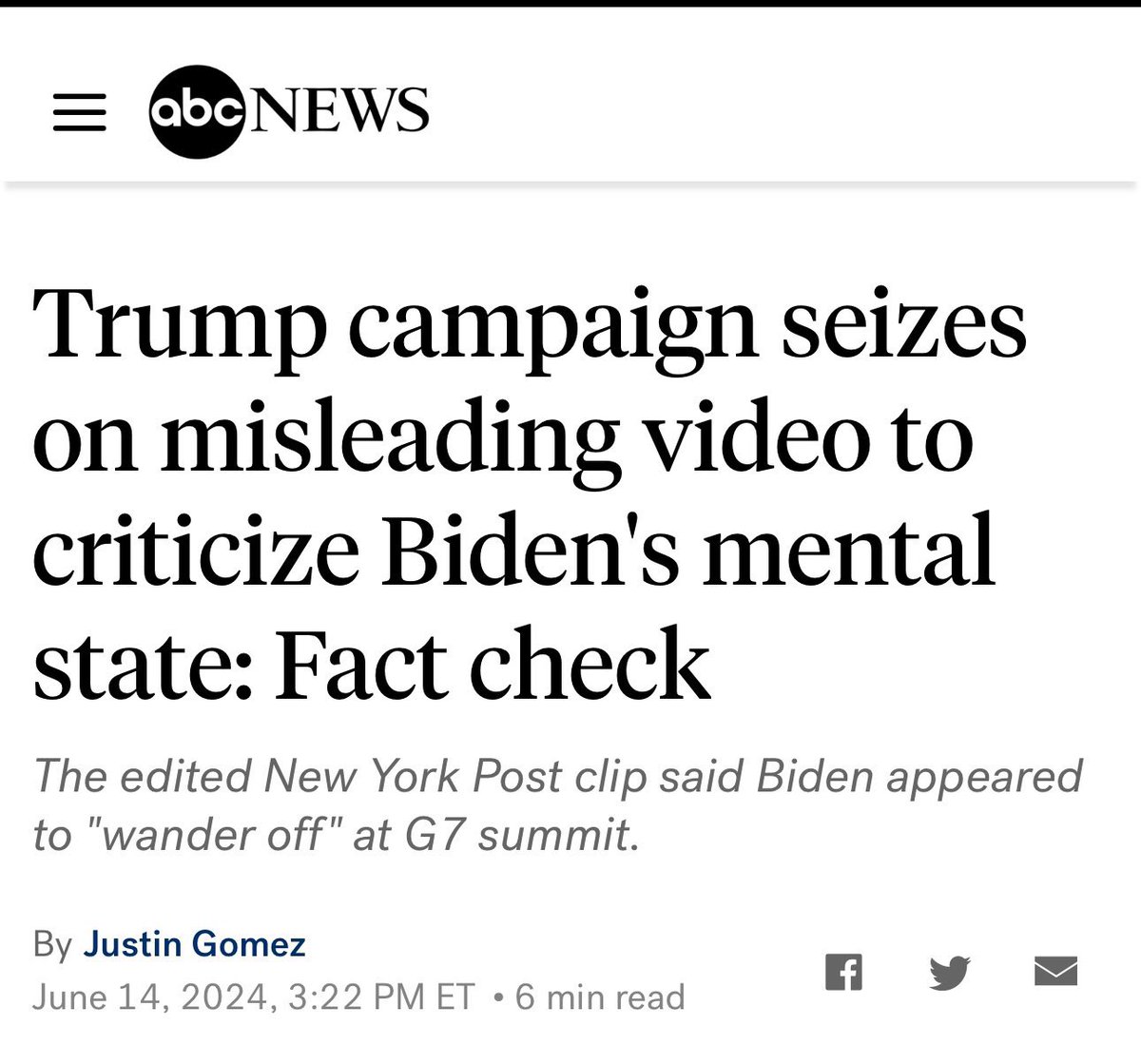 DrewHolden360's tweet photo. A month ago, saying there was anything wrong with Biden would get you “fact checked” by the press. https://t.co/DuV1fxNgkM