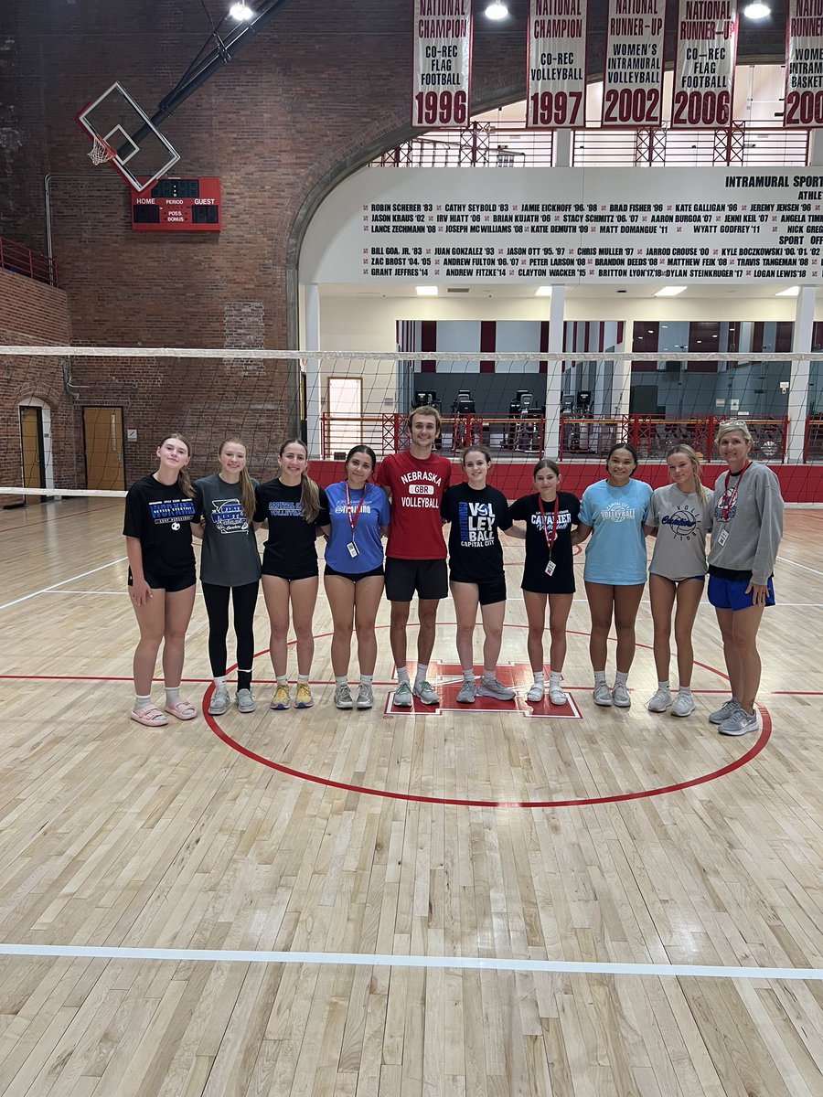 CapCityCavsVB's tweet photo. Day 1 of Nebraska Team Camp included three practices full of hard work and intensity! We are determined to grow and be the best we can be…tonight proved that with some outstanding scrimmages against other quality teams. We topped the night off with some fun team bonding! https://t.co/lPGEXqNStD