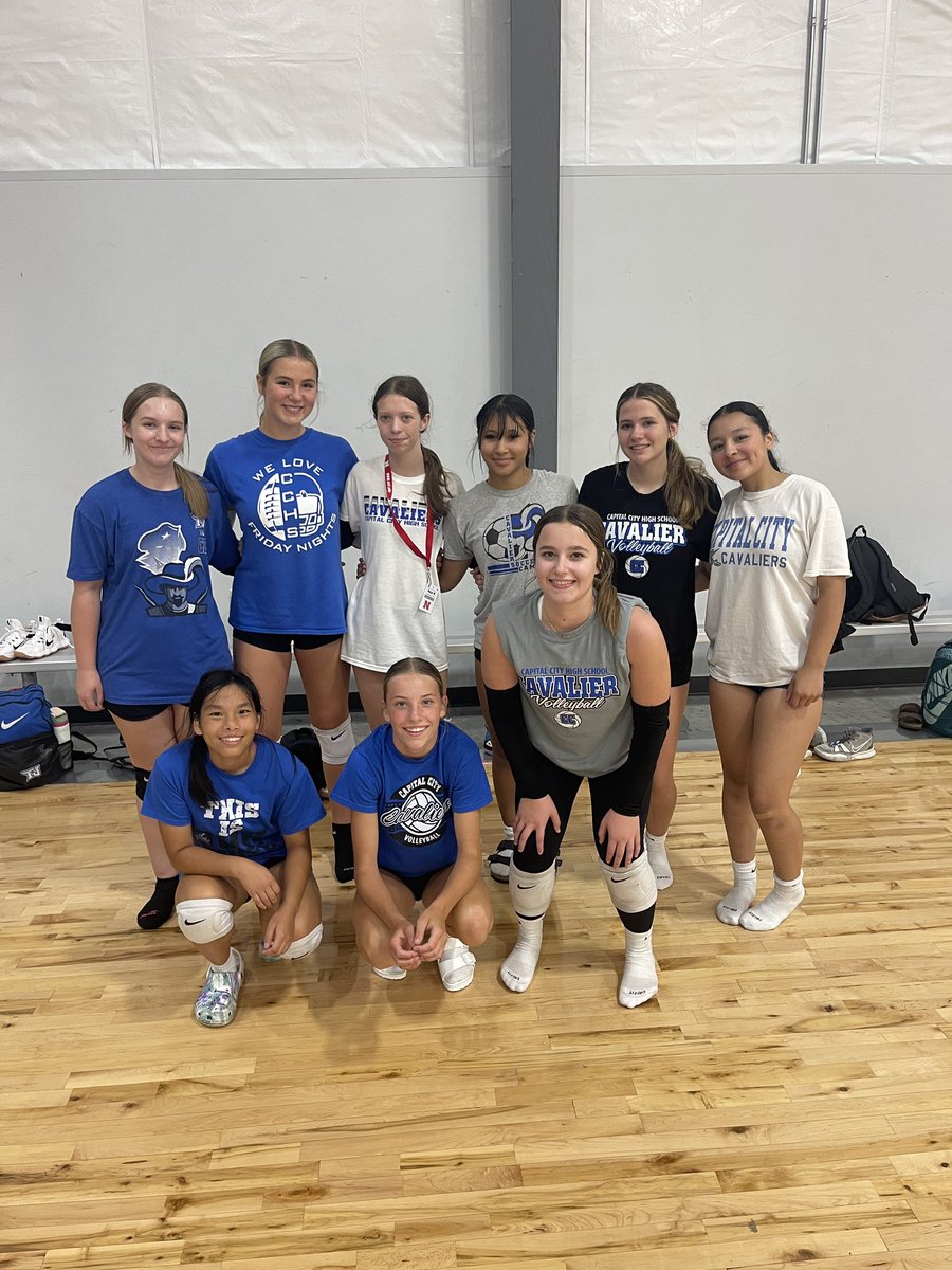 CapCityCavsVB's tweet photo. Day 1 of Nebraska Team Camp included three practices full of hard work and intensity! We are determined to grow and be the best we can be…tonight proved that with some outstanding scrimmages against other quality teams. We topped the night off with some fun team bonding! https://t.co/lPGEXqNStD