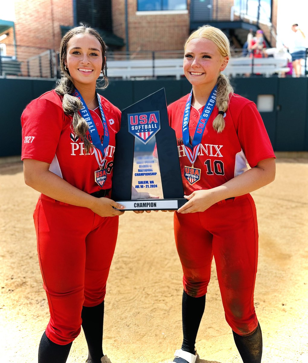 KRamrattan08's tweet photo. Came home with some hardware! Won the championship game 3-0 in the USA 14U National Championship! Thanks to VA Phoenix Cordle for giving me and @brookeweaver08 the chance to guest play this week. Finished the week .500 with 3 RBIs. https://t.co/wSgsNdtt5y