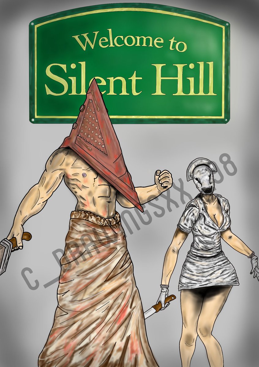 💥New digital drawing 💥 

DM if Interested 📩 you choose what you pay 🙂 (availible for multiple buys) 

Please RT &amp; Like ❤️ 
#digitalart #SilentHill #drawing
