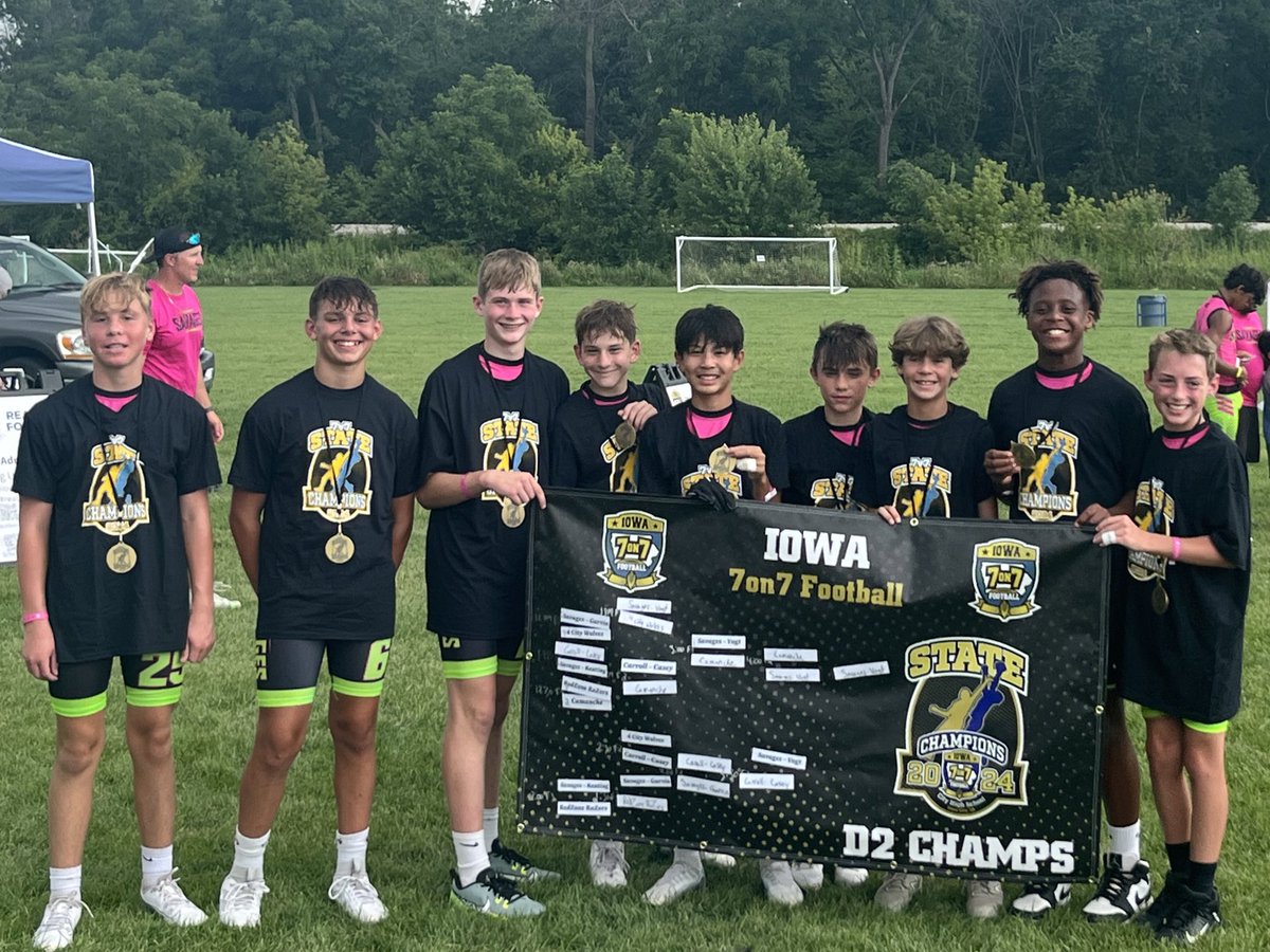 midamerica7v7's tweet photo. The Savages are your 12u D2 State Champions!ππ
#iowa7v7 #RealFunFootball https://t.co/wrRKp7apOd