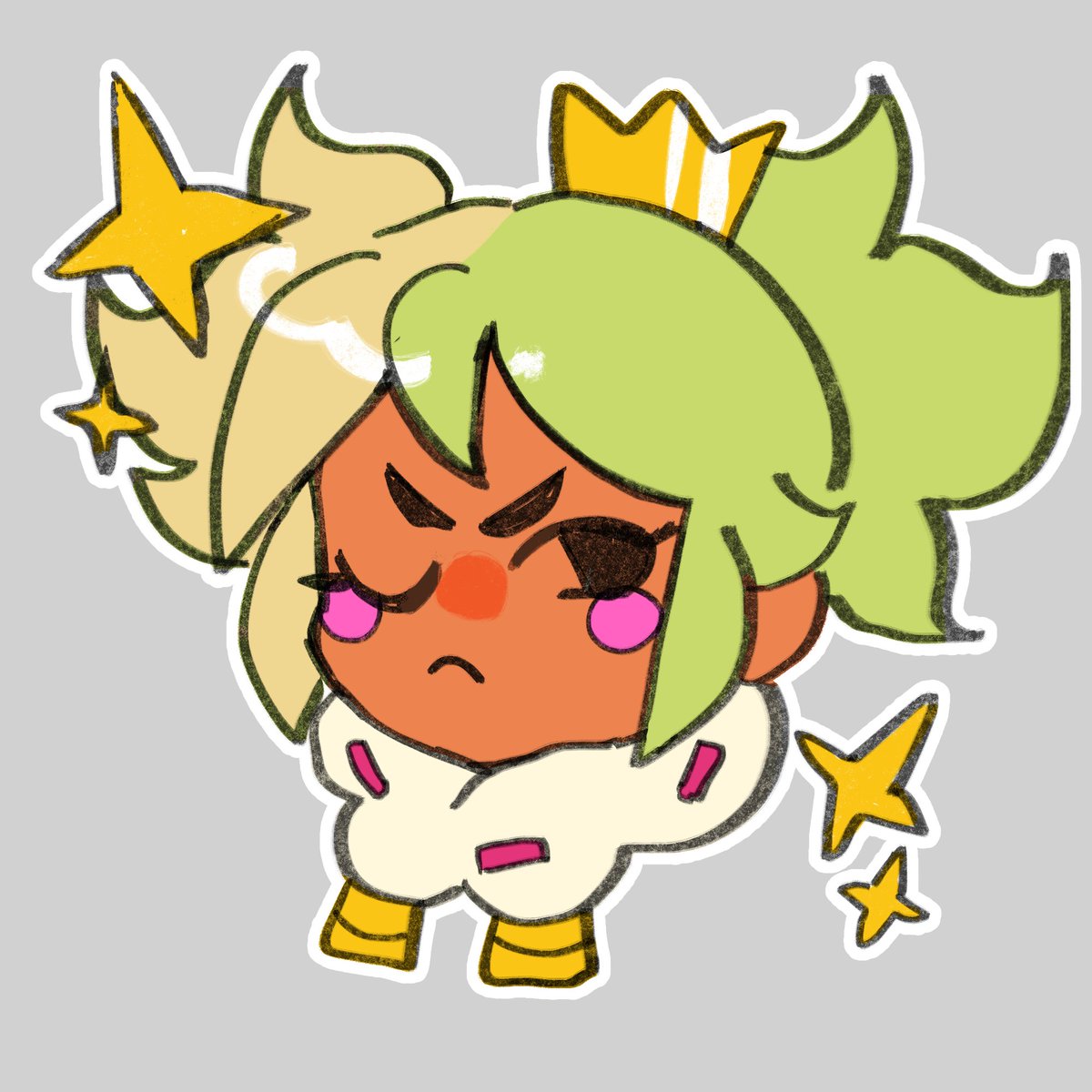 reuvu1's tweet photo. sparkly 

#BrawlStars #BrawlStarsArt #BrawlStarsMandy #BrawlStarsChester https://t.co/H5jvb6tQMo
