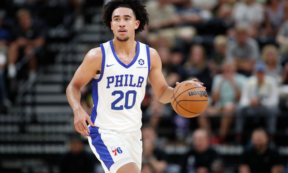 EverythingSixer's tweet photo. After a 4-1 finish in Summer League, here are some stats for notable Sixers:

Council IV 18.8 PPG/5.8 RPG/2.3 SPG
McCain 13.2 PPG/4.3 RPG/2.2 APG
Bona 5.8 PPG/5.0 RPG/2.4 BPG
Dowtin Jr. 17.3 PPG/3.3 RPG/5.5 APG
Jones 10.3 PPG/5.3 RPG/1.3 SPG
Edwards 8.6 PPG/3.2 RPG/1.6 APG https://t.co/9SzsNeVXjH