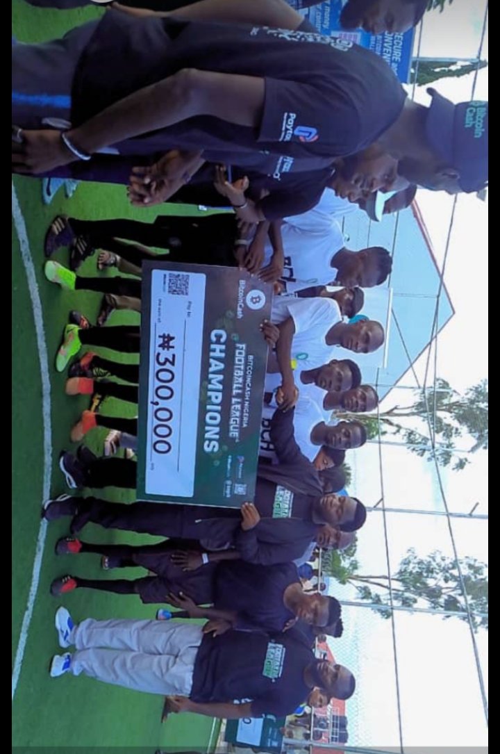 FC_Piyaku's tweet photo. Champions🏆🥂 
A special thanks to @BchFestival, @bch_nigeria @_paytaca_ @zapit_io and @Nurain_Dev #Bitcoincash for this wonderful and memorable events which unites Football and Cryptocurrency. 
Where we received our Winners🏆 rewards in our @zapit_io
Wallet🥂#300k
#Bach_festival https://t.co/pE8aROjWFl
