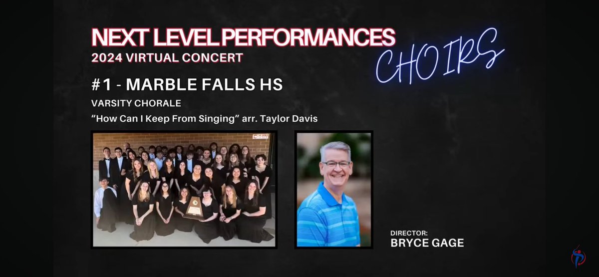 PatrickM_Hinson's tweet photo. Congrats to @MFHSChoir who took home #1, #2, and #4 in a submission contest! 

Results were streamed live along with their submission and you can listen here! 

https://t.co/Z9LwSFahXS

Super proud of the work they put in and kudos to everyone involved! https://t.co/RqIYUeHA2C