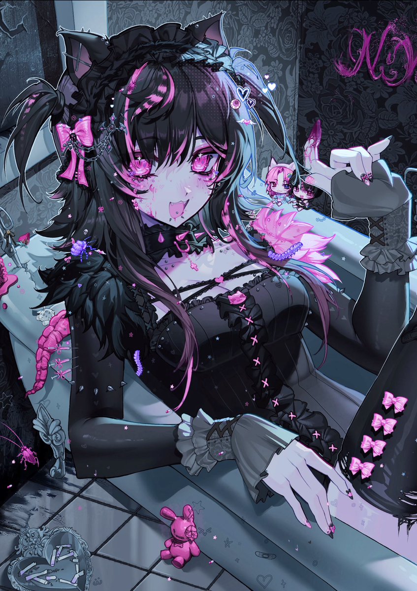 nyaicore's tweet photo. creepy brat 🖤🔪 https://t.co/3Vyjn2HHkg