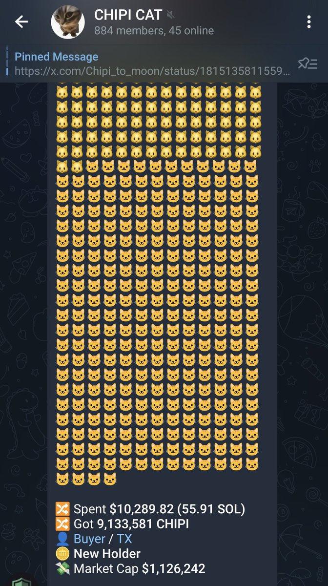 de_walery's tweet image. $CHIPI

@Chipi_to_moon  

This is an OG cat coin with web 2 significance. Should be on the levels of $POPCAT

The whales are noticing.

This is a $100M coin