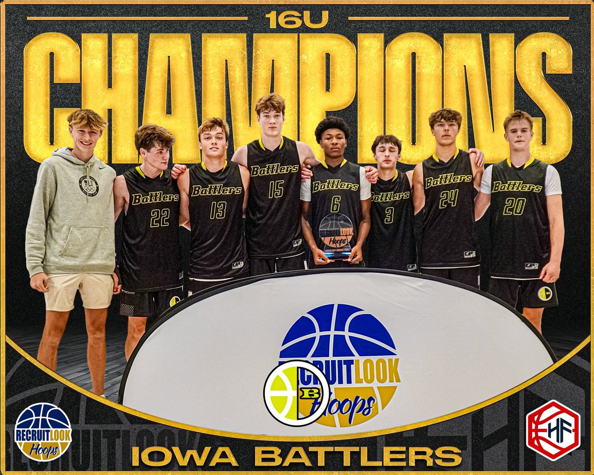 16U Champions: Iowa Battlers showed all #RLHoops Circuit that this was a complete team in every sense of the word &amp; they earned the Championship 🏆 Congrats