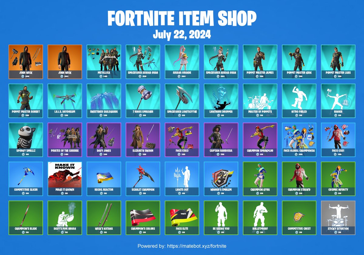 NiteNewsFN's tweet photo. 🔸Today's Daily #Fortnite Item Shop!

Follow "https://t.co/aUG6URzpx4" on Instagram!🧡 https://t.co/ZiN1LzNgi4