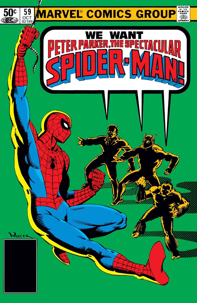 RackSpinner's tweet photo. Marvel Makin’ Magic! THE SPINNER RACK, June 21, 1981! 2/2 https://t.co/S2NGAAZwE5