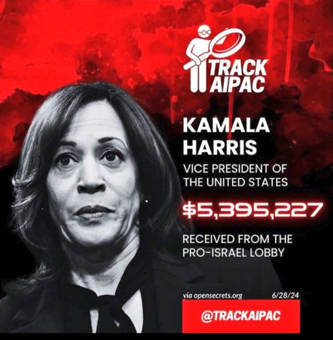 anthonyzenkus's tweet photo. Kamala Harris: Participant in genocide and tool of the AIPAC lobby. https://t.co/P3qem58zuB