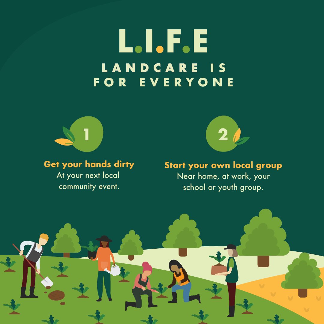 LandcareAust's tweet photo. Only 2 weeks to Landcare Week 🥳
How can you get involved this Landcare Week 2024?
Visit https://t.co/NC9jdxKnSV
#LandcareWeek #environment #volunteer #sustainable #LIFE https://t.co/0zS0RaqT5u