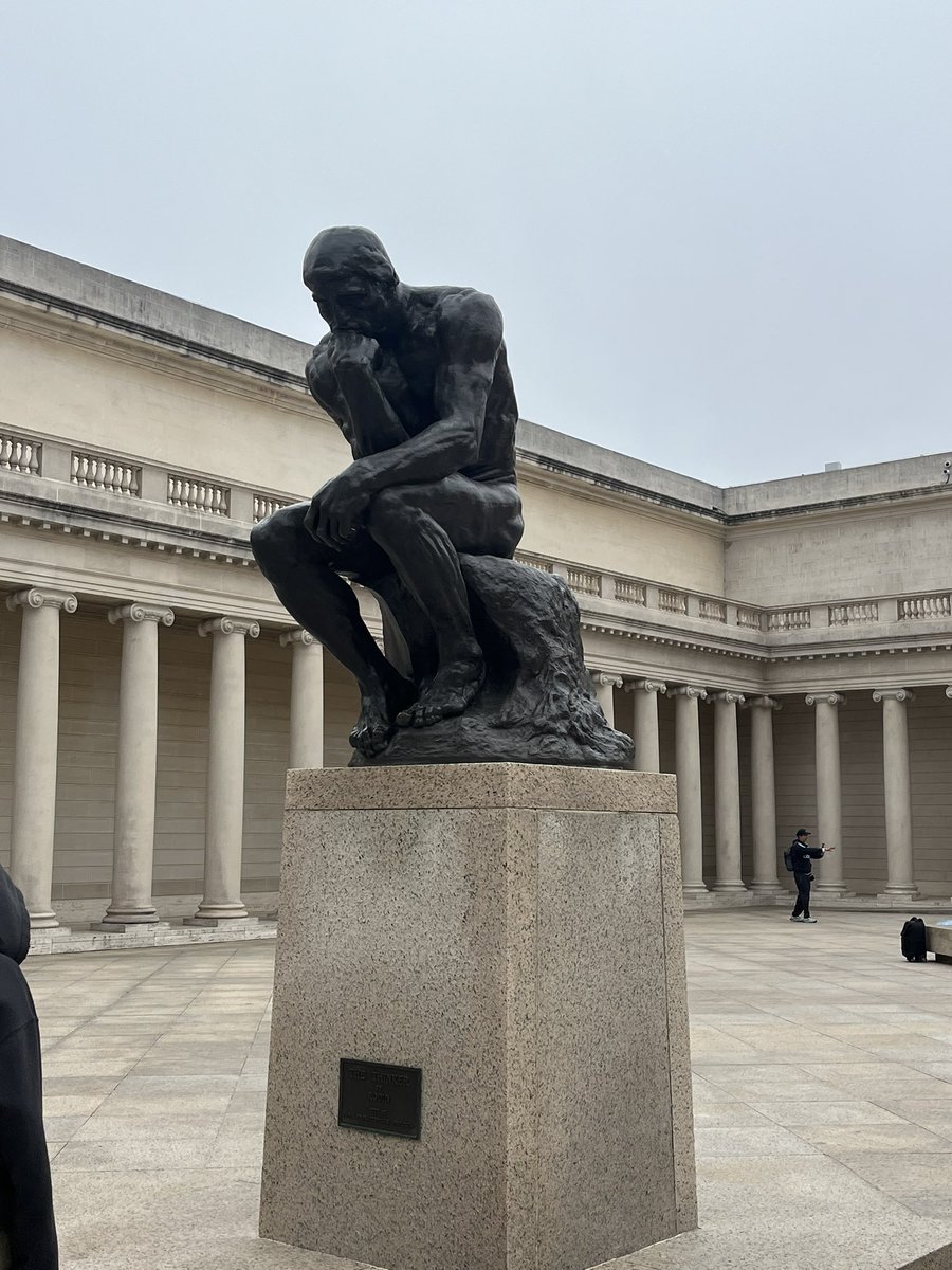 “The Thinker” by Rodin so powerful!!
