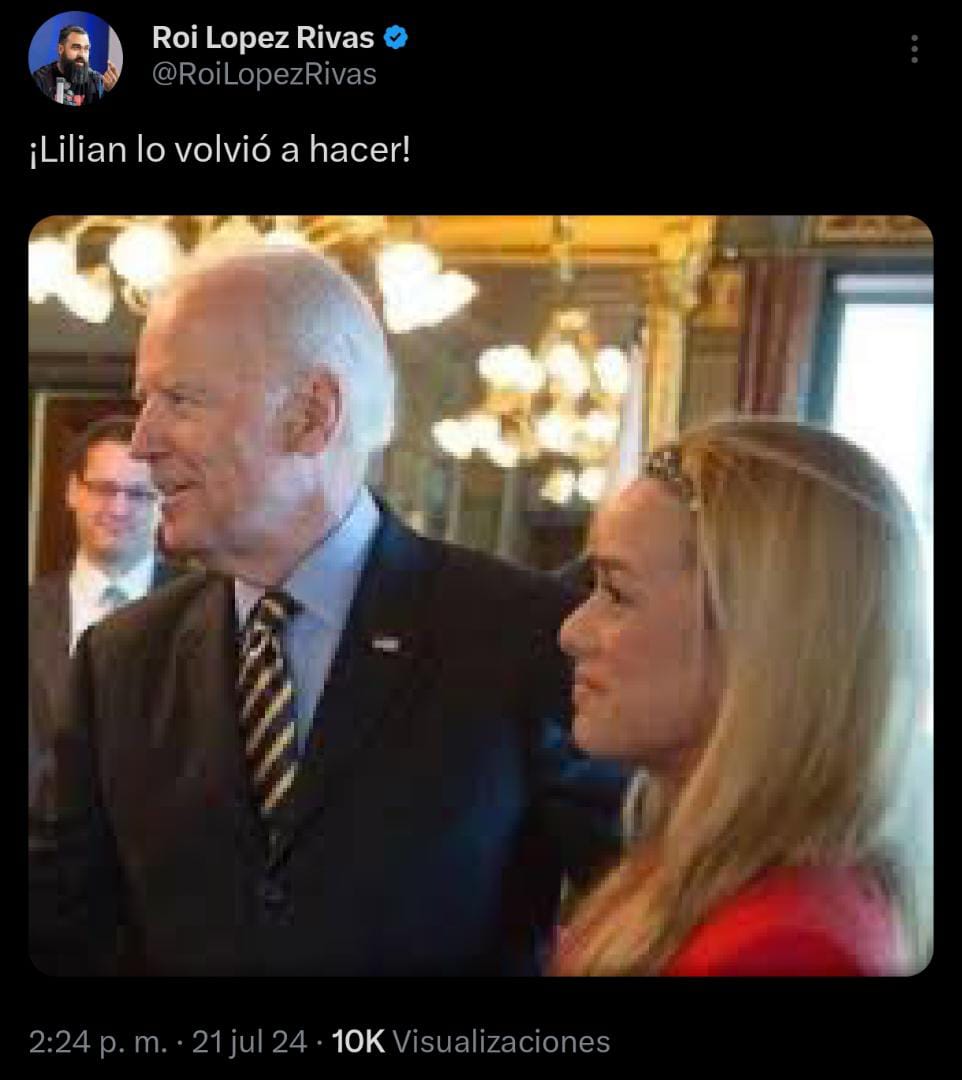 Otro presidente que quiso tumbar a <a href="/NicolasMaduro/">Nicolás Maduro</a>. No pudo ni podrá. ÉL se queda y Biden y sus acólitos se largan. También se largarán la Sayona y sus secuaces patarucos. El Gallo Pinto es invencible (Gracias, Lilian por la ayudita) #VenezuelaEsCalidad <a href="/NicolasMaduro/">Nicolás Maduro</a> <a href="/dcabellor/">Diosdado Cabello R</a>