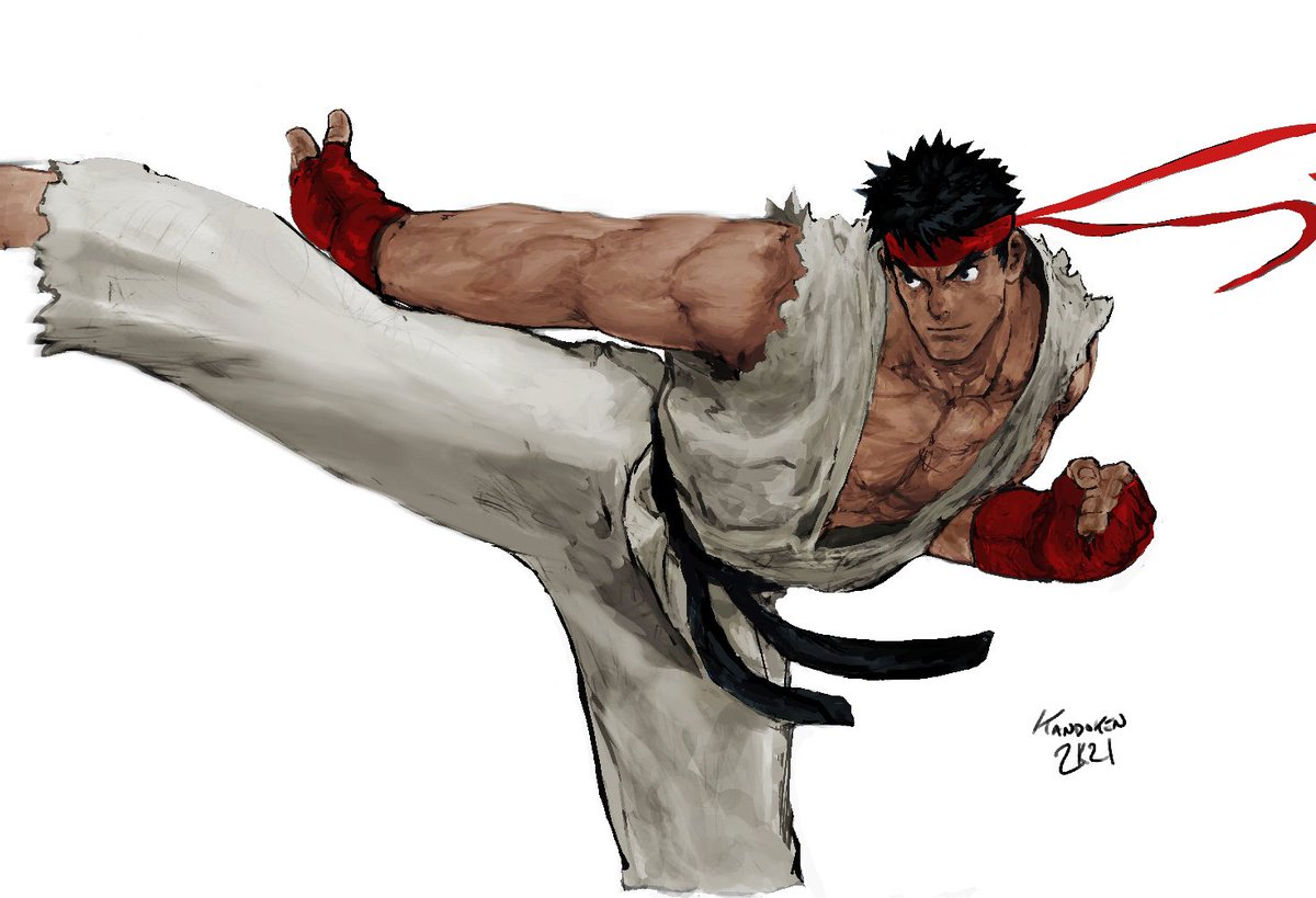 リュウ(ストリートファイター) 「Happy Birthday Ryu!!  」|Steve Mackのイラスト