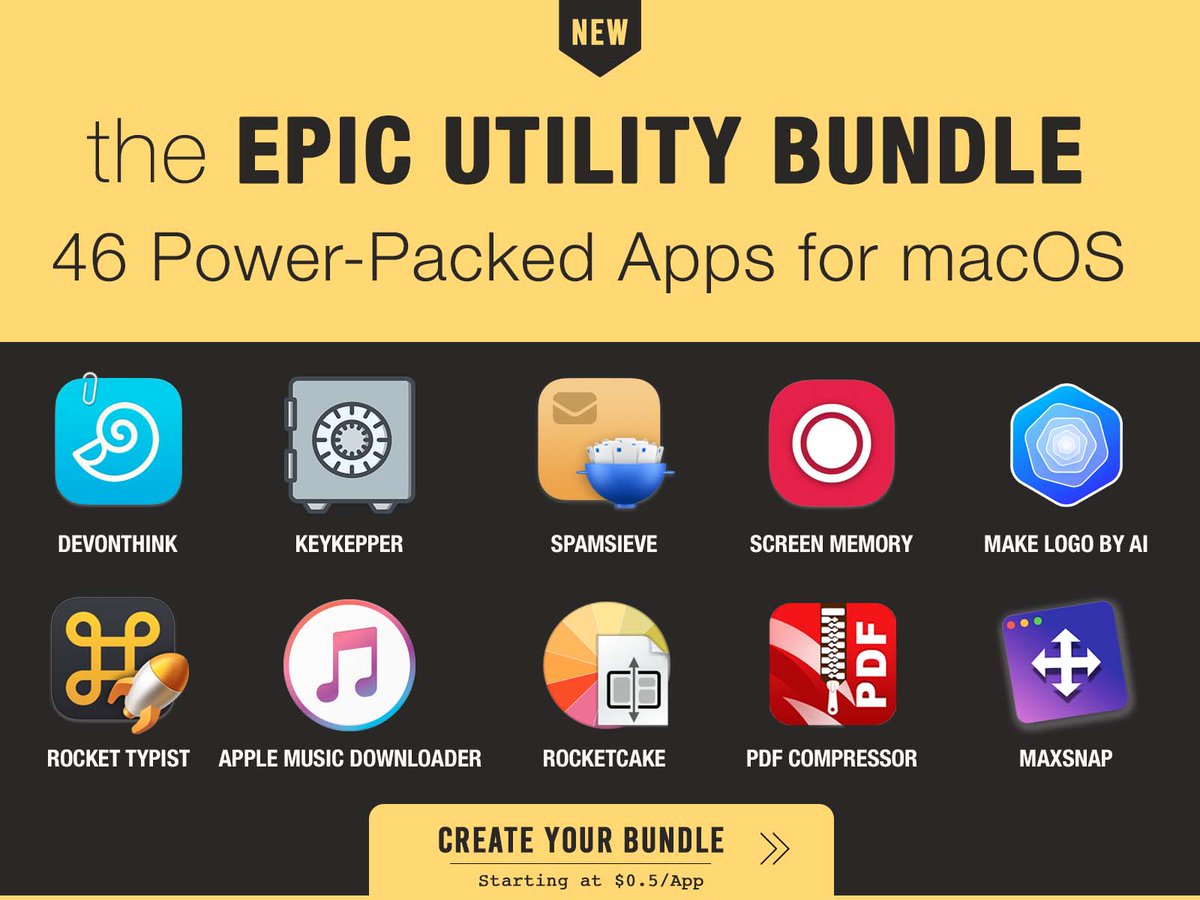 BundleHunt's tweet image. 🔥 the Epic Utility Bundle is Live🤩 ...FT. DEVONthink, KeyKeeper, EagleFiler, SpamSieve and more... 46 macOS, Windows Software 👉 bundlehunt.com/bundle/2024-ep…
 
#macbundle #macdeals #DEVONthink #KeyKeeper #EagleFiler #SpamSieve #macapps