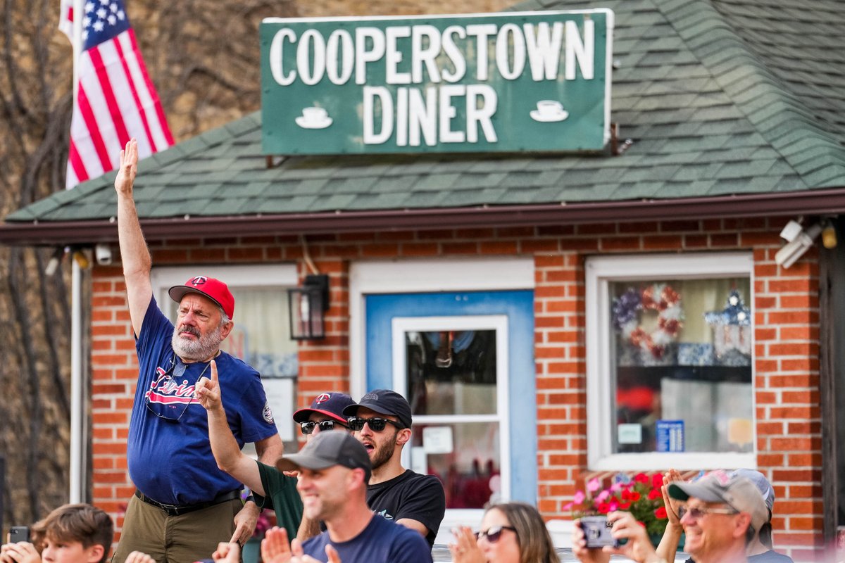 Twins's tweet photo. Twins Territory made their presence known in Cooperstown this weekend 👏 https://t.co/vP4YCzdX94
