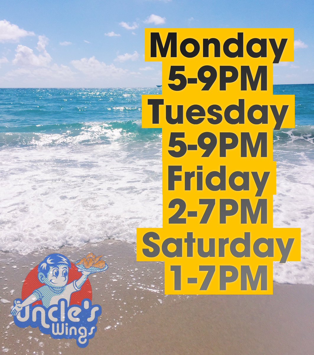 UnclesWings's tweet photo. Hours of Operation THIS WEEK.
Testing out deliveries during the week as well.
We appreciate your patience.

#FriedFoods #ChickenWings #SmallBusiness #PortHueneme #Oxnard #Ventura #Saticoy #OakPark #ElRio #Ojai #Camarillo #SantaPaula #RiverPark  #VenturaCounty 
#UnclesWings https://t.co/kS0DX1LV4E