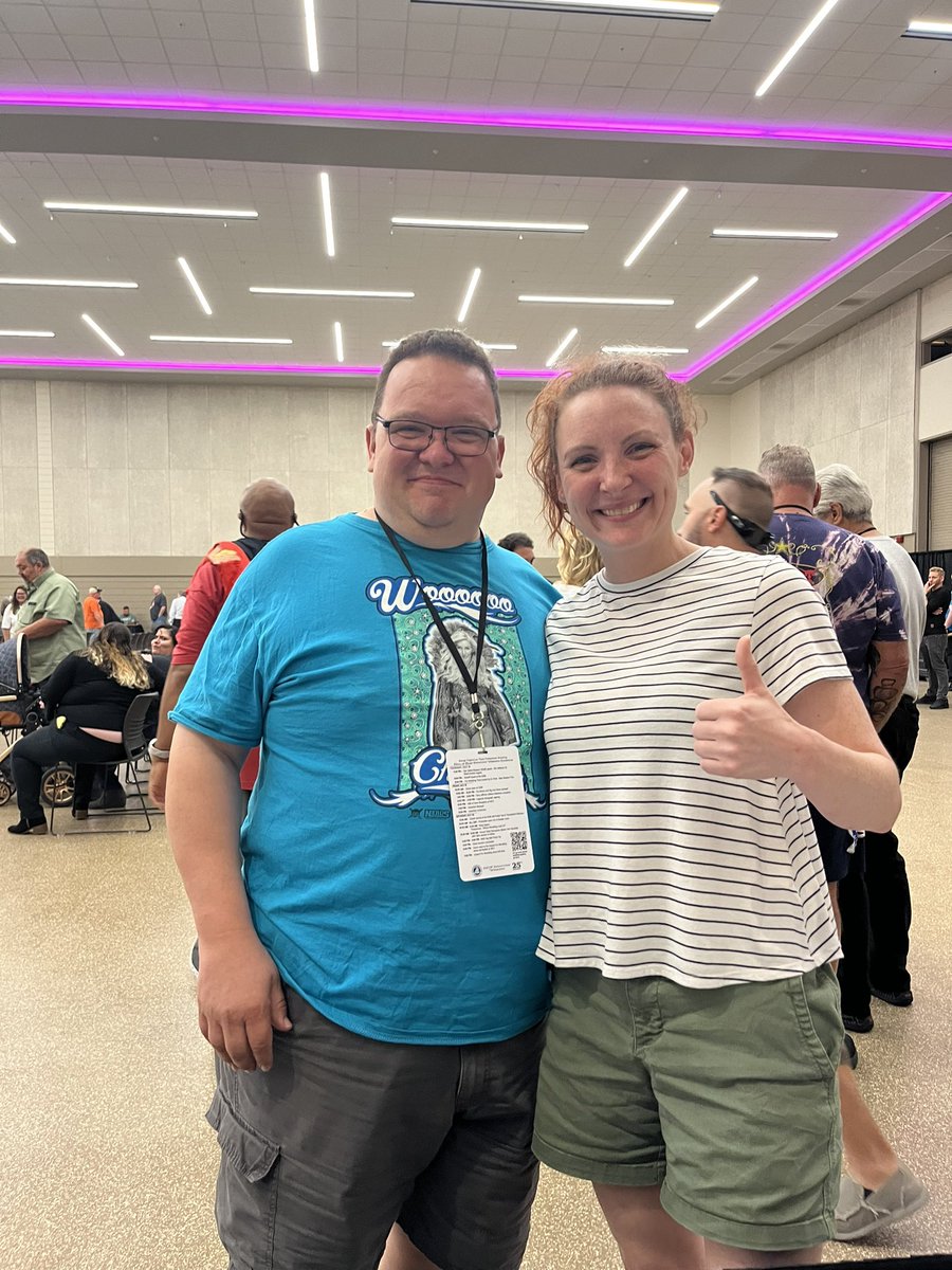 TyWasilk's tweet photo. I had a really good time at the @TNTHOF this weekend. I had the opportunity to get another picture with @Rebecca_Roper_ . She does an amazing job helping make sure everything goes smoothly at the @wrestlingmuseum https://t.co/IbWMnCrVvQ