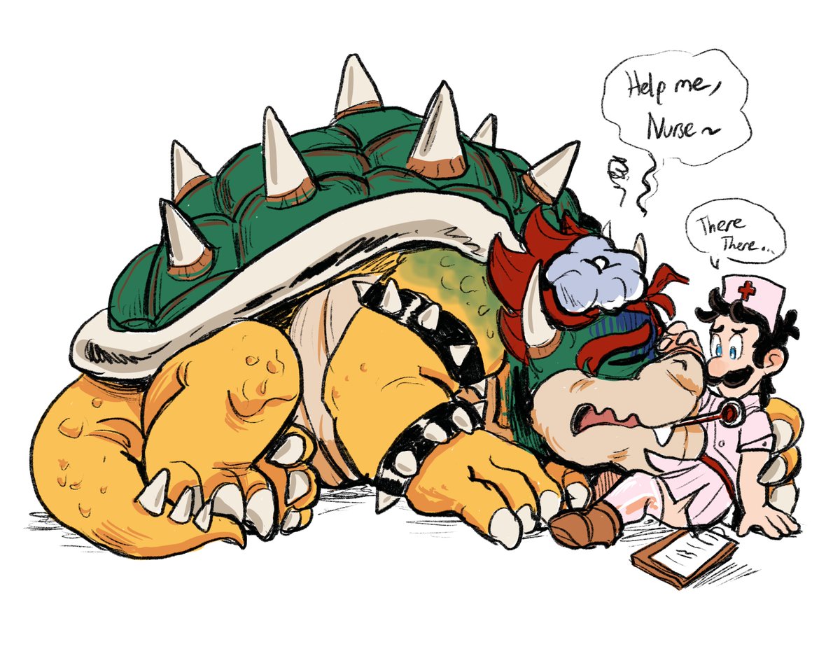 dafter_d's tweet photo. So uh...ive been learning how to draw Bowser more accurately and my #bowuigi art is all the better for it 😳👌 https://t.co/u3DG0CRdFW