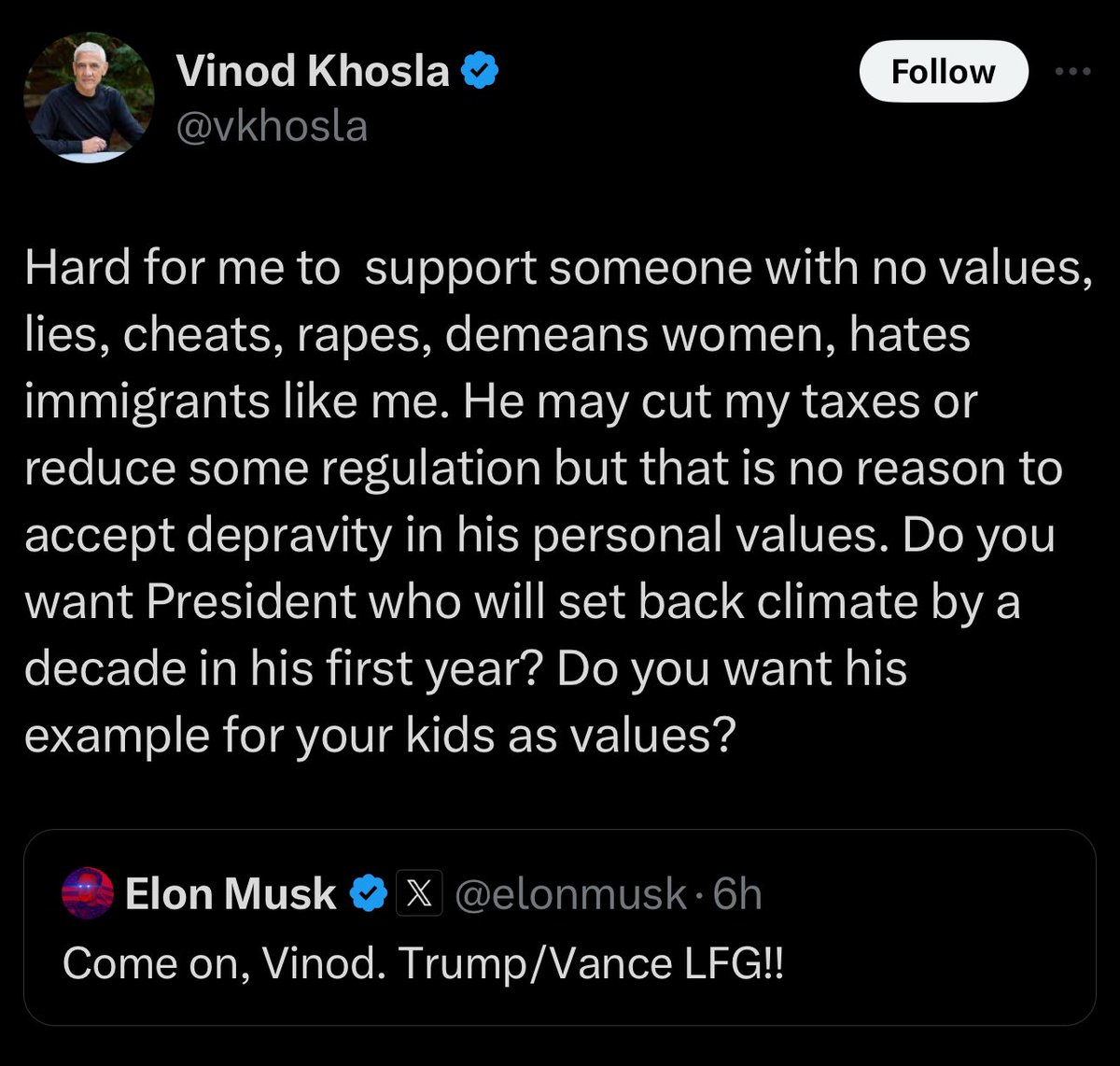 MeidasTouch's tweet photo. Elon’s outreach campaign to try to protect his $45 million per month donation to Trump is not going well https://t.co/aquL1j2DMP