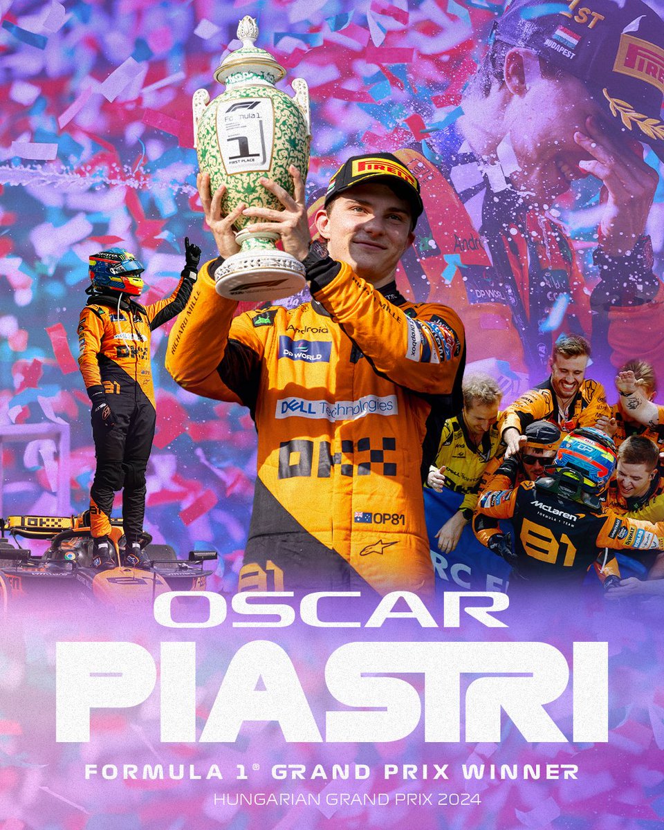 ausgrandprix's tweet photo. It's real. It's official. It's yours, @OscarPiastri 🏆

#HungarianGP #F1 https://t.co/OPN0T5v9aJ