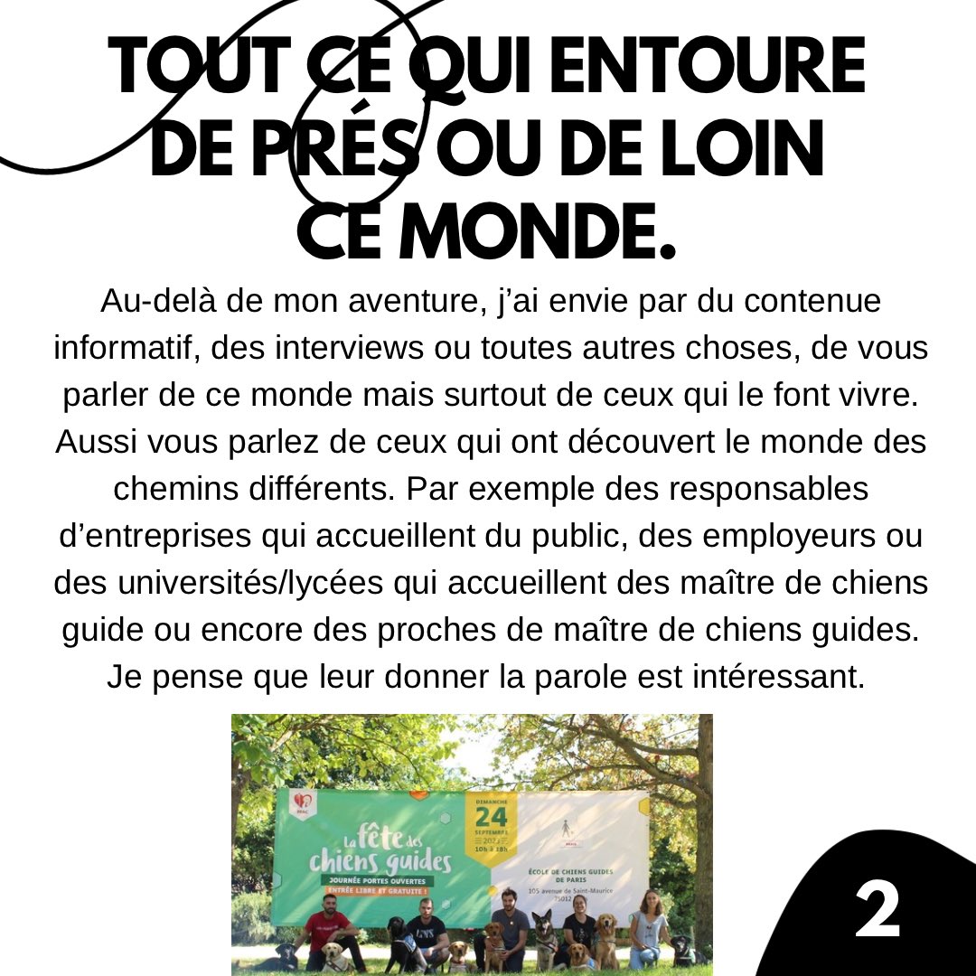 mathys75001's tweet photo. LE MONDE DES CHIENS GUIDES ET DE LEURS AMIES :
UN PROJET DE SENSIBILISATION
AINSI QU'UNE
AVENTURE COLLECTIVE. Crédit photo : école de chiens guides de #Paris. #ChiensGuides #Handicap 1/2 https://t.co/OxrxmfRH18