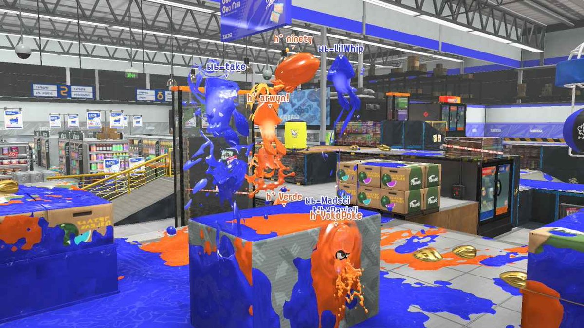 🌺🦑🍔 We just had an amazing set with <a href="/BSIBTeam/">Black Squid Ink Burger</a> and we won 5-4! BSIB are so insane and we had so much fun playing against them, GGS! Enjoy the amazing (and wonderfully chaotic) DRIPPY PICS!!!!!!🍔🦑🌺