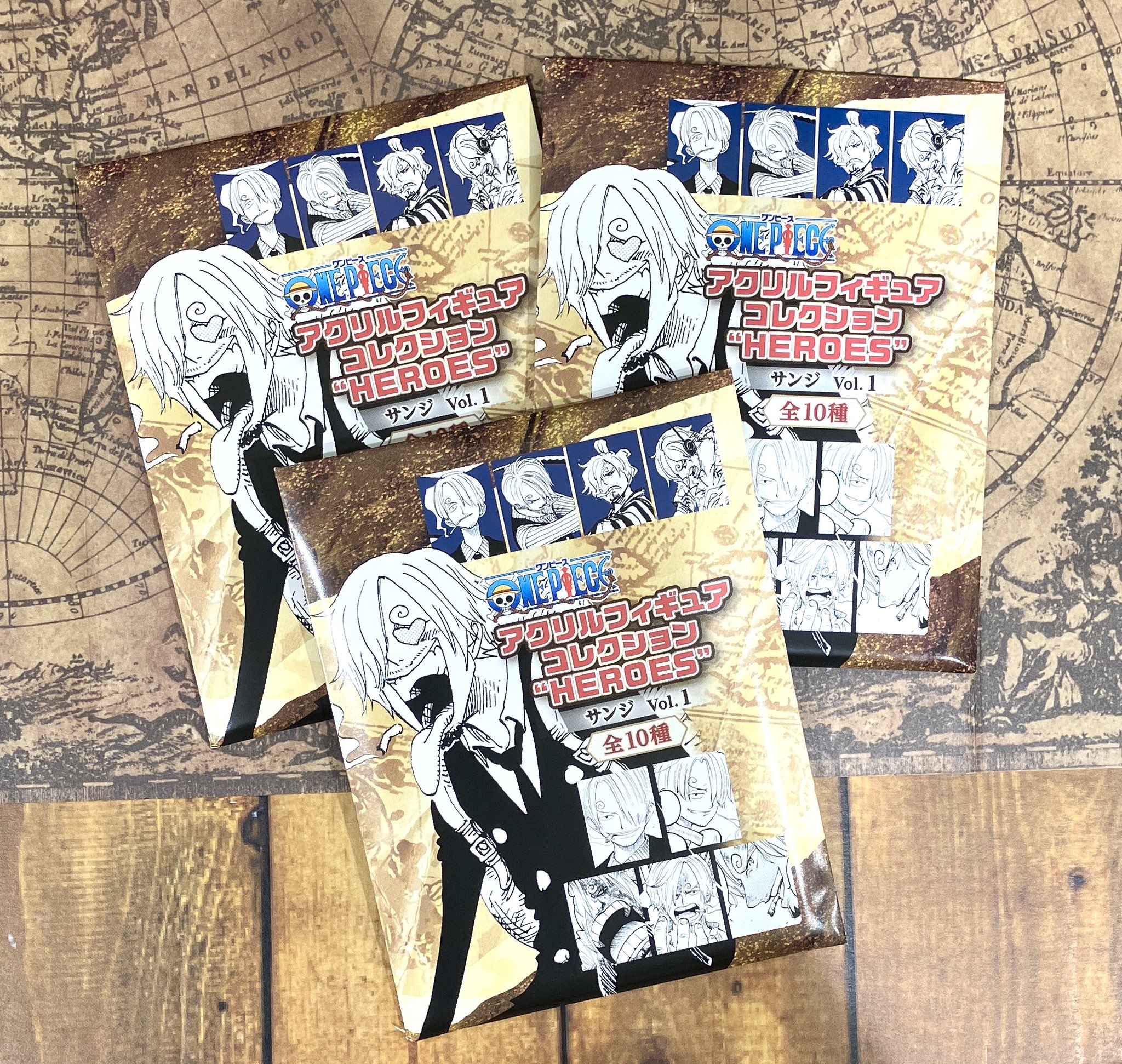 ONE PIECE』アクリルフィギュアコレクションHEROESサンジ6種