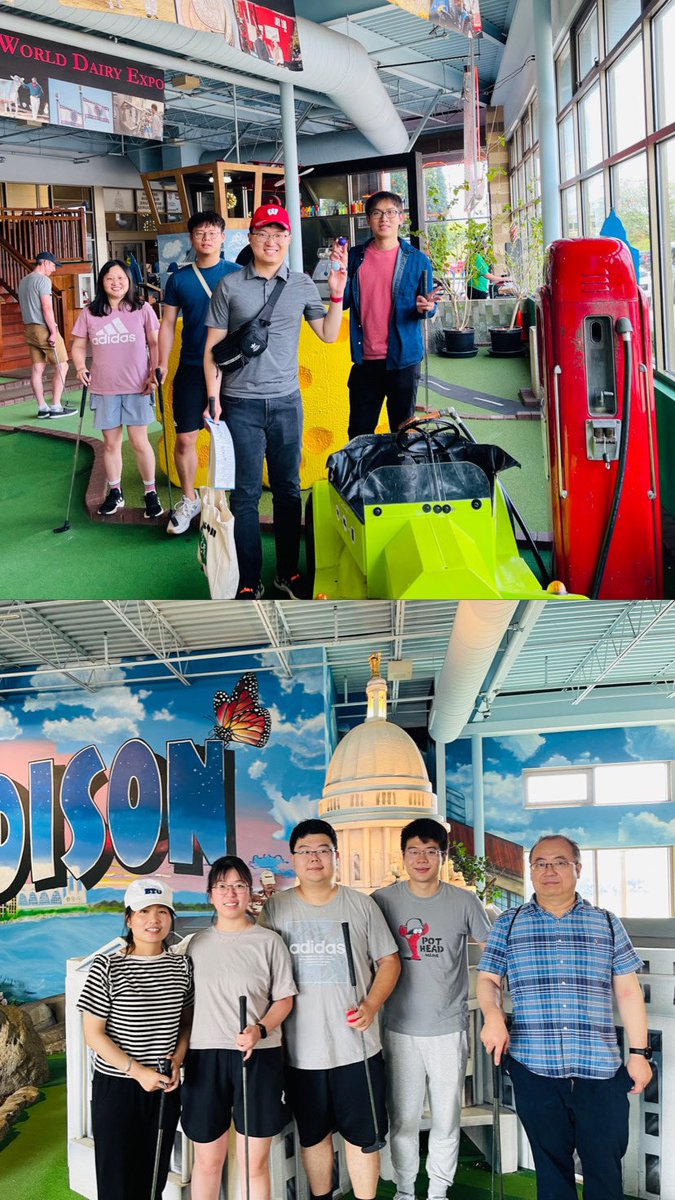 #VitenseGolfland was anything but tense for our lab members and friends this afternoon! Everything was 'put' in place for a memorable time, including a delicious ice cream treat!😊🍦🏌️‍♂️🏌️‍♀️⛳️