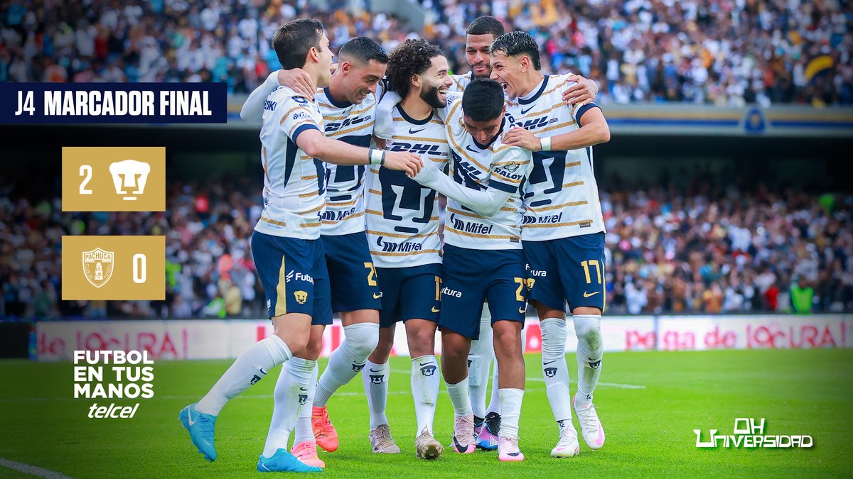 ¡Pumas, eres la alegría de mi corazón! ❤️
¡Se ganó y se sumó +3! 👊

#DePumasSoy #OhUniversidad #FutbolEnTusManos <a href="/Telcel/">Telcel</a>