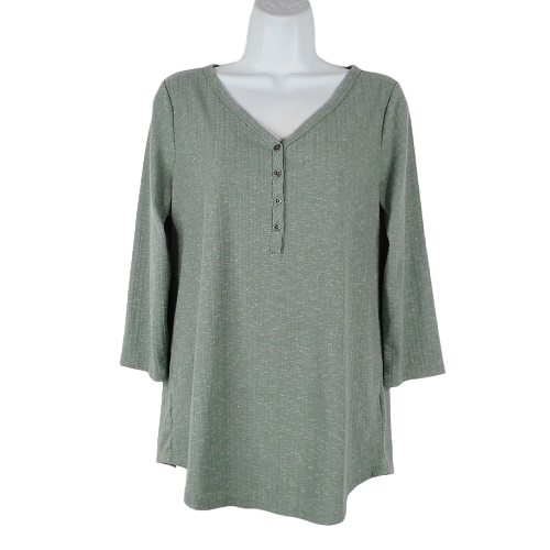 bevsshop's tweet photo. Check out this listing in our #Poshmark closet: Sonoma Top Women's S 3/4 Sleeve Green Henley Cotton Blend Lightweight Stretch Blouse RP114. #sonome #womenstop #henley #lightweight #backtoschool #womensfashion https://t.co/BObqQ59U46 #shopmycloset @poshmarkapp https://t.co/5C2Ds8q5Jg