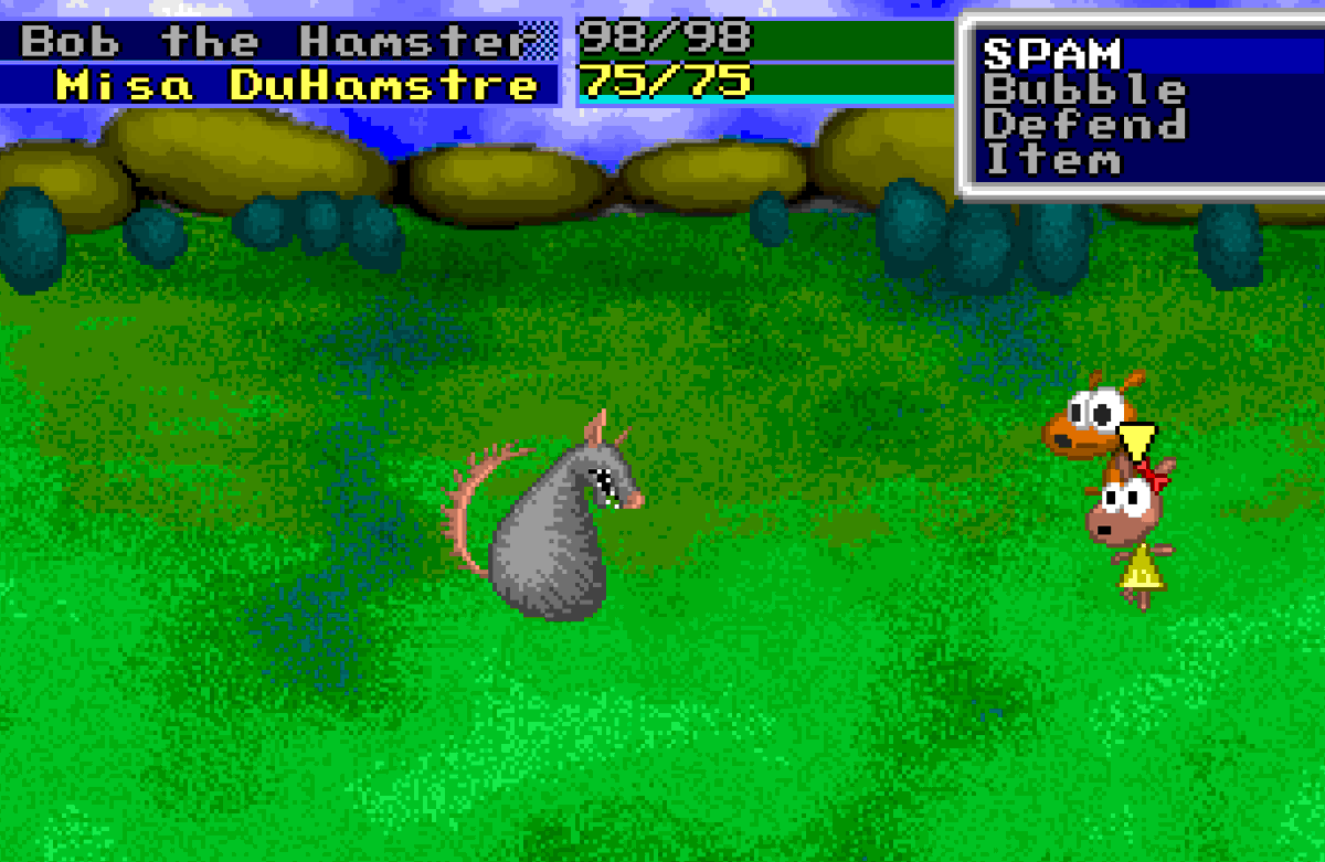 IronyOverdose's tweet photo. recommended for jrpg fans : wandering hamster https://t.co/2vnepXr03h