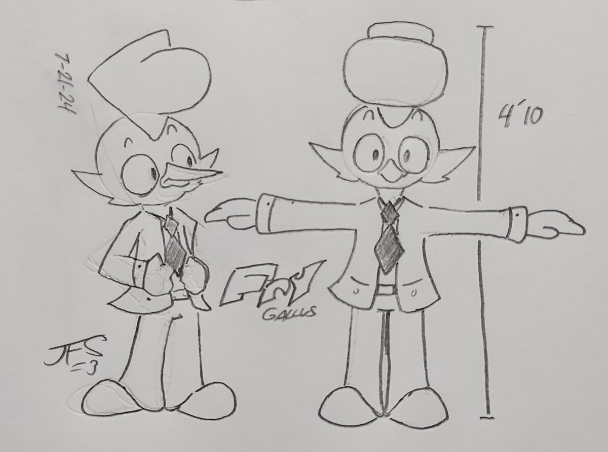 Ref sheet for my oc, Fry Gallus!