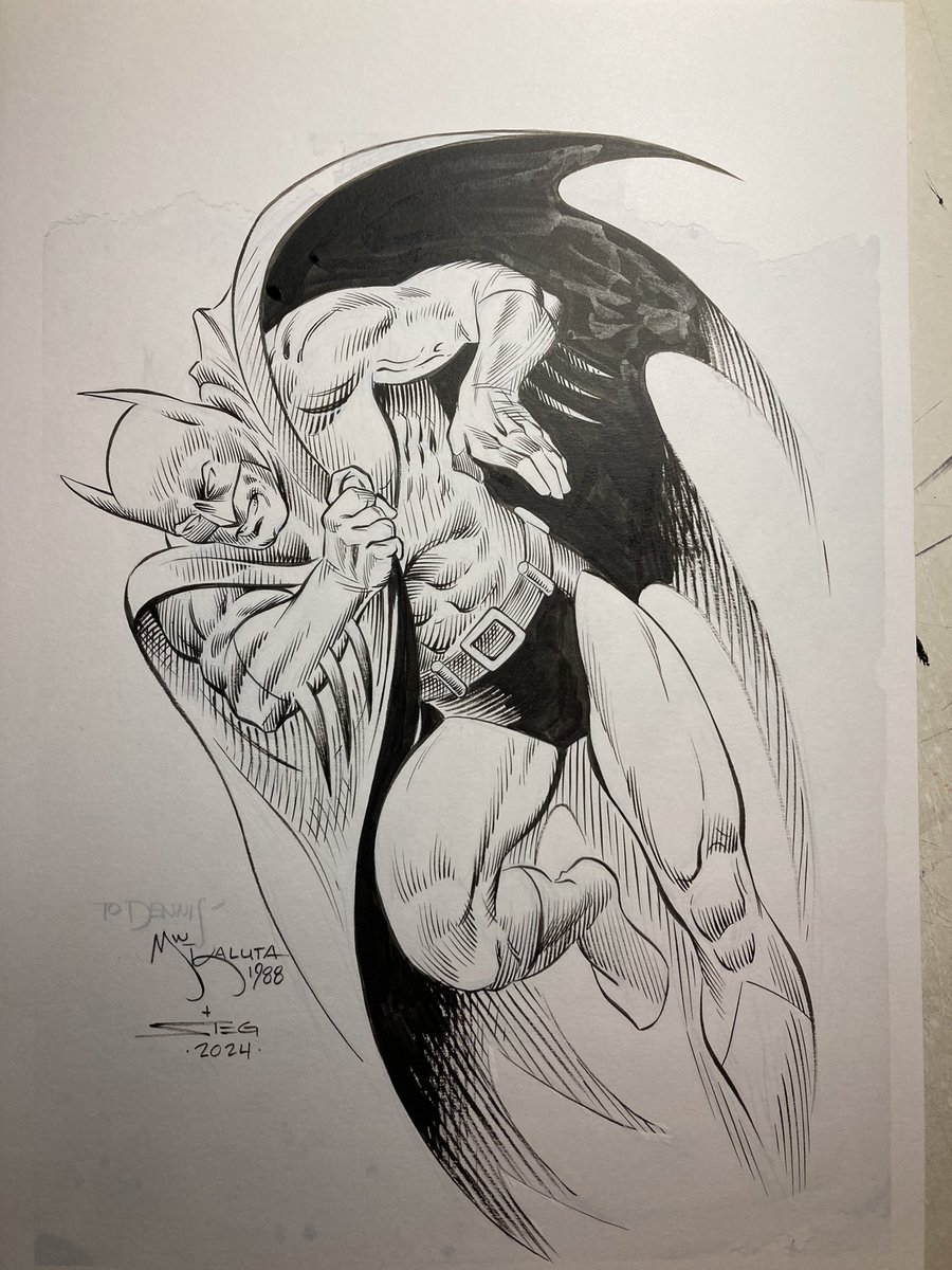 When someone asked you to ink a Batman commission drawn by the Master Michael Kaluta, you break out the brush and say “Hell yeah!”