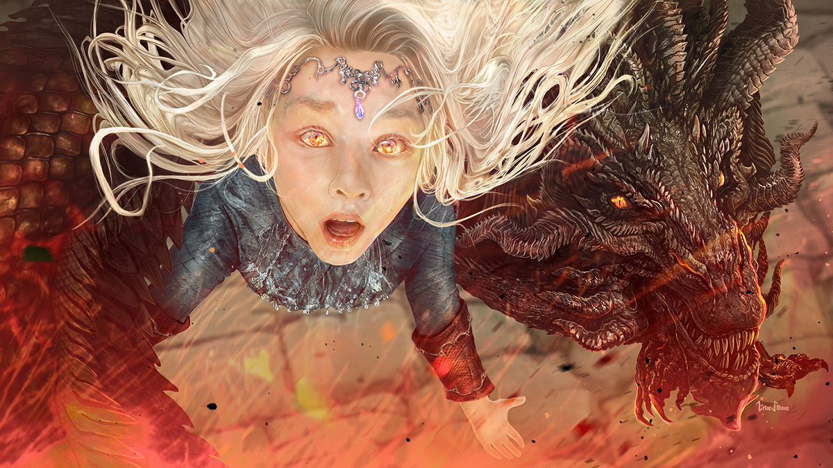 ertacaltinoz's tweet photo. “Daenys The Dreamer” by me.
This is a commissioned piece for David Lightbringer’s latest Youtube video—->
https://t.co/SrdCto7xUR
Are dreams really coming from dragons(theory)?
#ASoIaF #ASongOfIceAndFire #FaB #FireAndBlood #Daenys #Balerion #TheDoomOfValyria #GRRM #GeorgeRRMartin https://t.co/CX1Bm1O7ks
