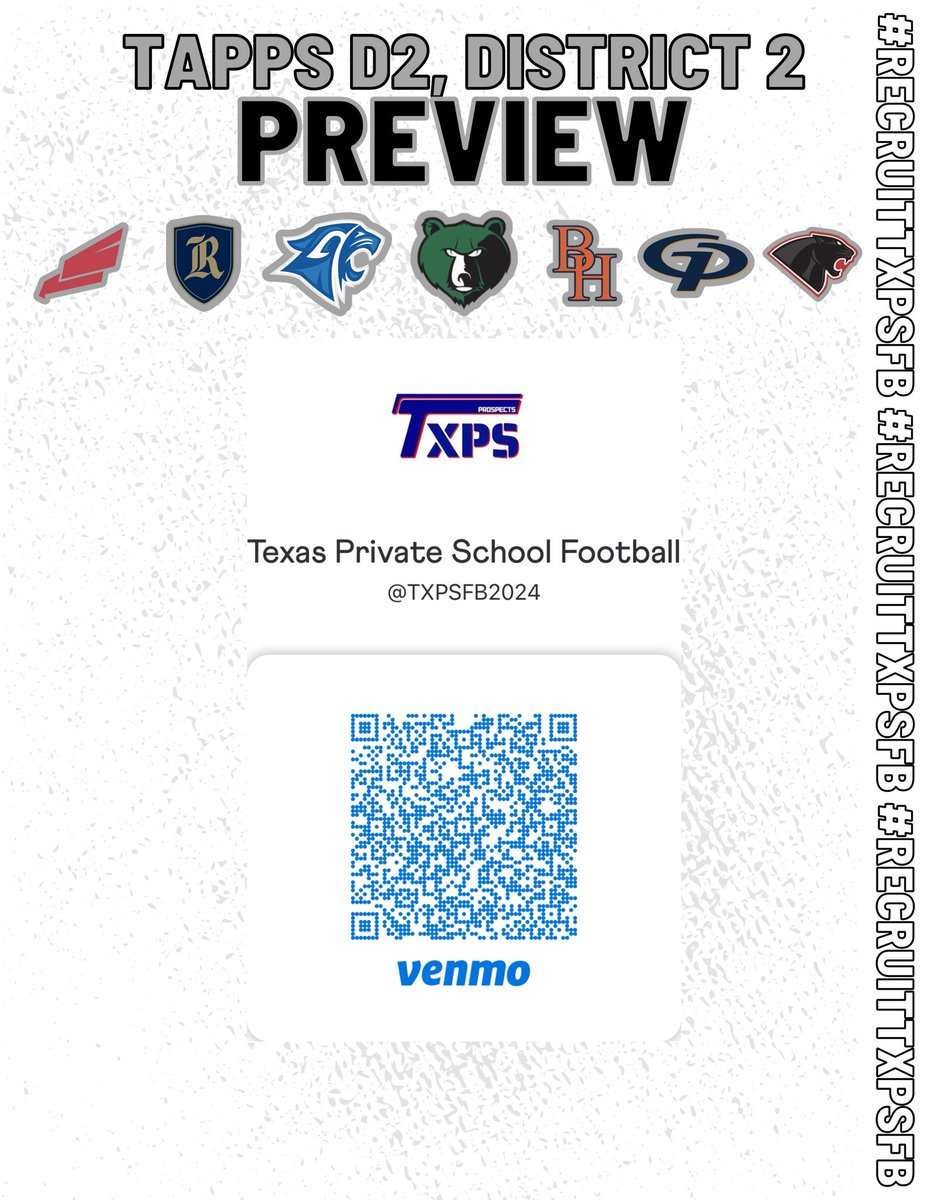 Texas Private School Football (@txprivatefbguy) on Twitter photo 🚨 2024 Season Preview 🚨
Austin Regents
TAPPS D2, District 2
Team: <a href="/RSA_Athletics/">Regents Athletics</a>
<a href="/JackDevine2027/">Jack Devine</a>
<a href="/grahamreintjes5/">Graham Reintjes</a>
<a href="/jack_buerkle/">Jack Buerkle</a>
@shaneverdict92
<a href="/KadeMill_2026/">Kade Millington</a>
<a href="/Blake_Smith_3/">BLAKE SMITH</a>
<a href="/drew_novy/">Drew Novy</a>
@LoganKenda27381
Losing your starting QB with double-digit offers would be a 🚨 2024 Season Preview 🚨
Austin Regents
TAPPS D2, District 2
Team: <a href="/RSA_Athletics/">Regents Athletics</a>
<a href="/JackDevine2027/">Jack Devine</a>
<a href="/grahamreintjes5/">Graham Reintjes</a>
<a href="/jack_buerkle/">Jack Buerkle</a>
@shaneverdict92
<a href="/KadeMill_2026/">Kade Millington</a>
<a href="/Blake_Smith_3/">BLAKE SMITH</a>
<a href="/drew_novy/">Drew Novy</a>
@LoganKenda27381
Losing your starting QB with double-digit offers would be a