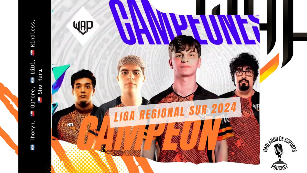 HablandoEsports's tweet photo. LRS 2024
Desde Rosario se alza un nuevo monarca @WAPEsports, el equipo rosarino es el campeón de la @lvplolsur, dice presente en el duelo de reyes y estara en Brasil representando al sur en el Américas Challengers
#LRS #goWAP https://t.co/awHWjynEAV