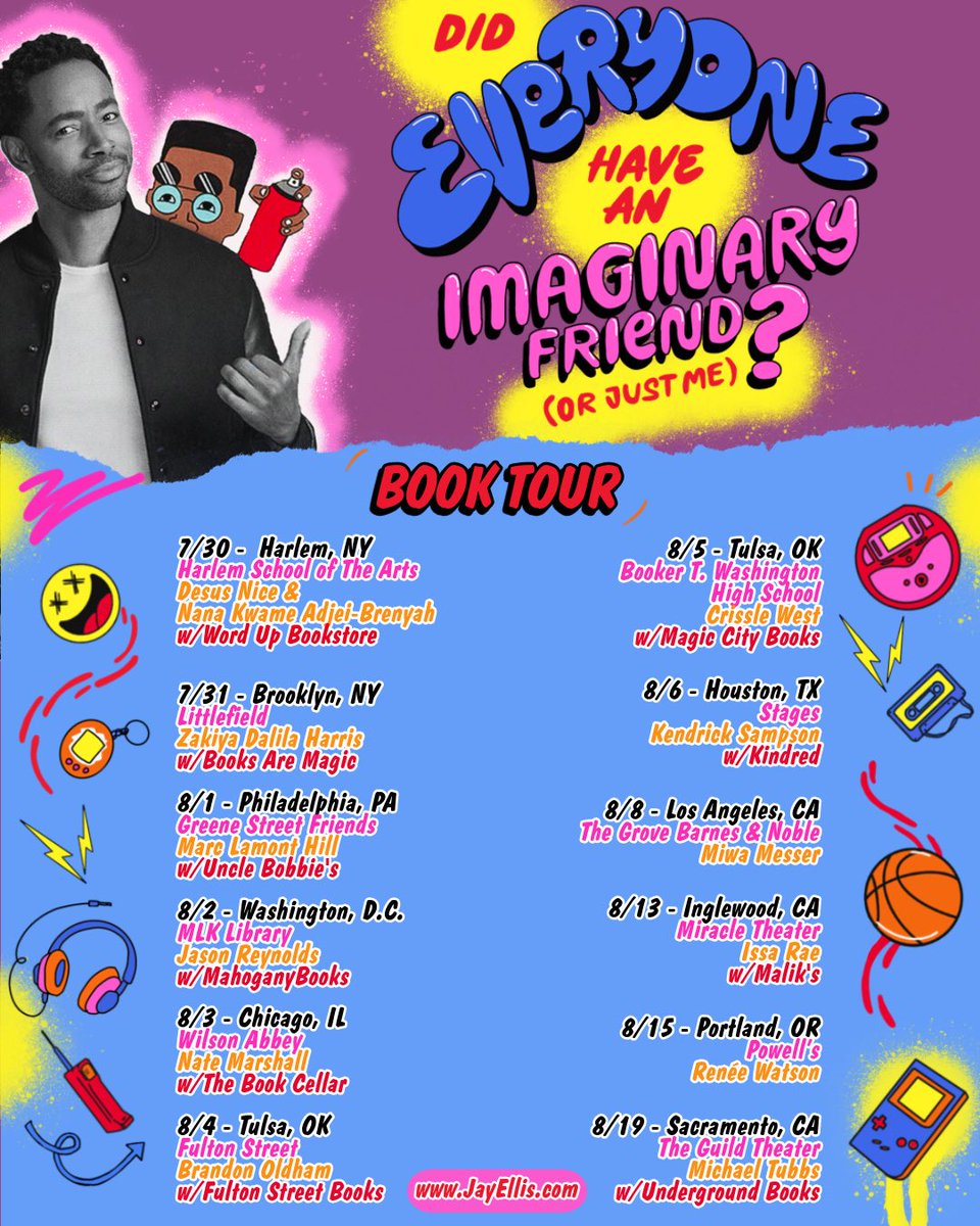 10 MORE DAYS, Y’ALL! 🙌🏾 10 days until Did Everyone Have an Imaginary Friend (or Just Me)? is out in the world and I can’t wait to have these incredible, funny and smart ass folks with me along the way. Get your tickets before they sell out at jayellis.com!