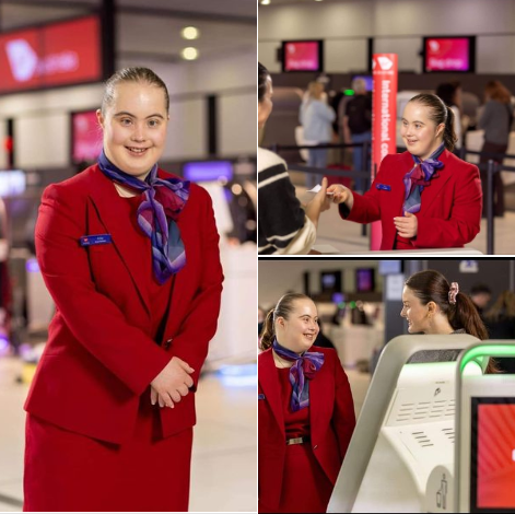 "Virgin Airlines" Aerolínea Australiana incluyente .

Esto es inclusión y no hablar como un Marmota con la letra E .
Ni mucho menos Cagar Iglesias y vandalizar obras de arte .