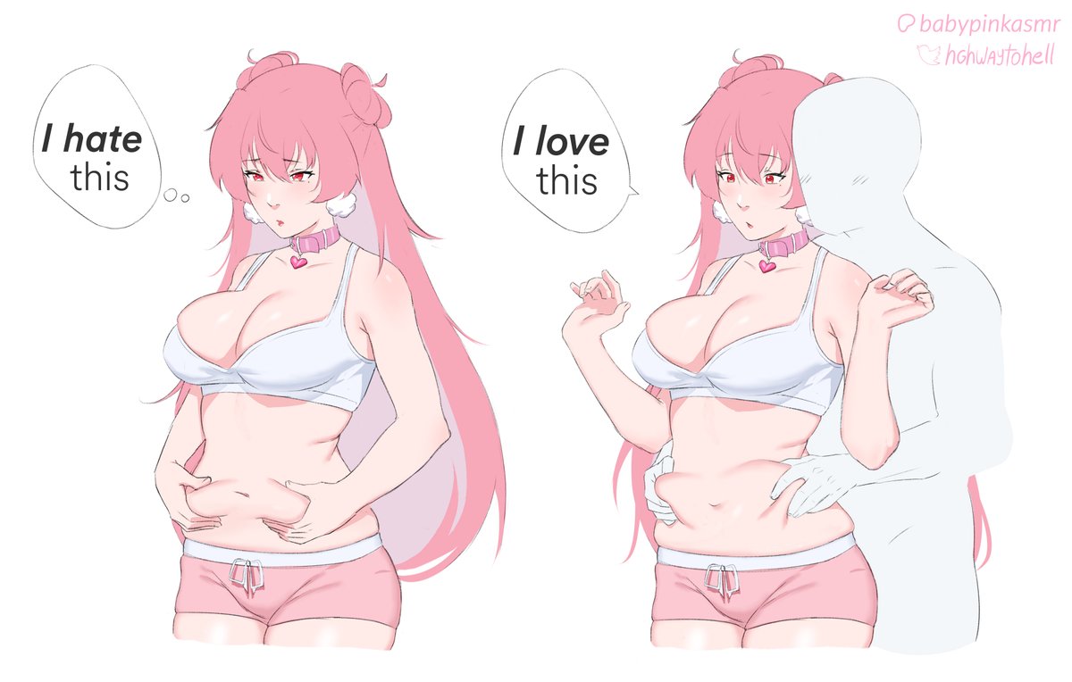 babypinkasmr's tweet image. Tummies are beautiful, 🔁 if you agree 😳
art by @hghwaytohell